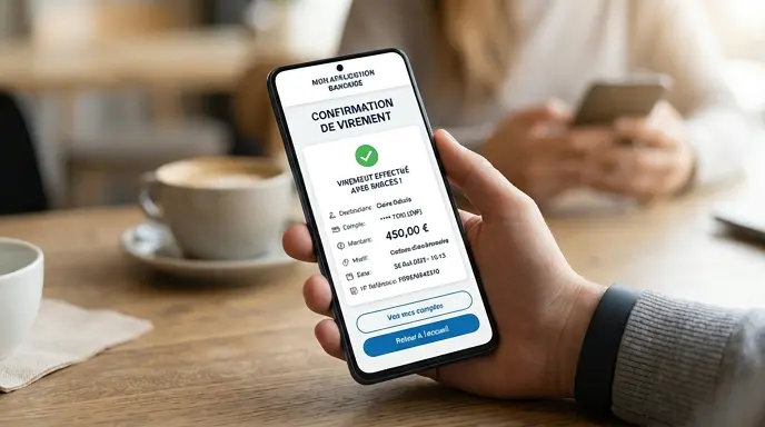 virement bancaire dépôt de garantie sans chéquier