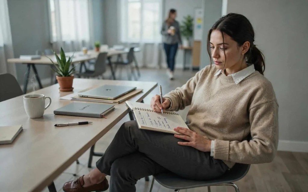 documenter les incidents de harcèlement moral au travail, salarié prenant des notes