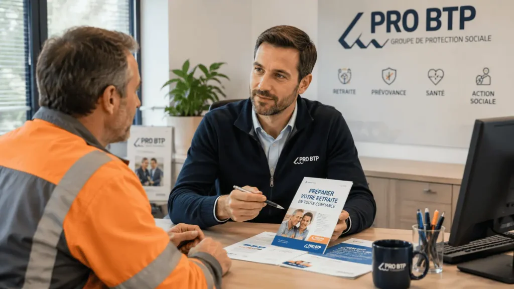 action sociale Pro BTP services retraite salariés bâtiment