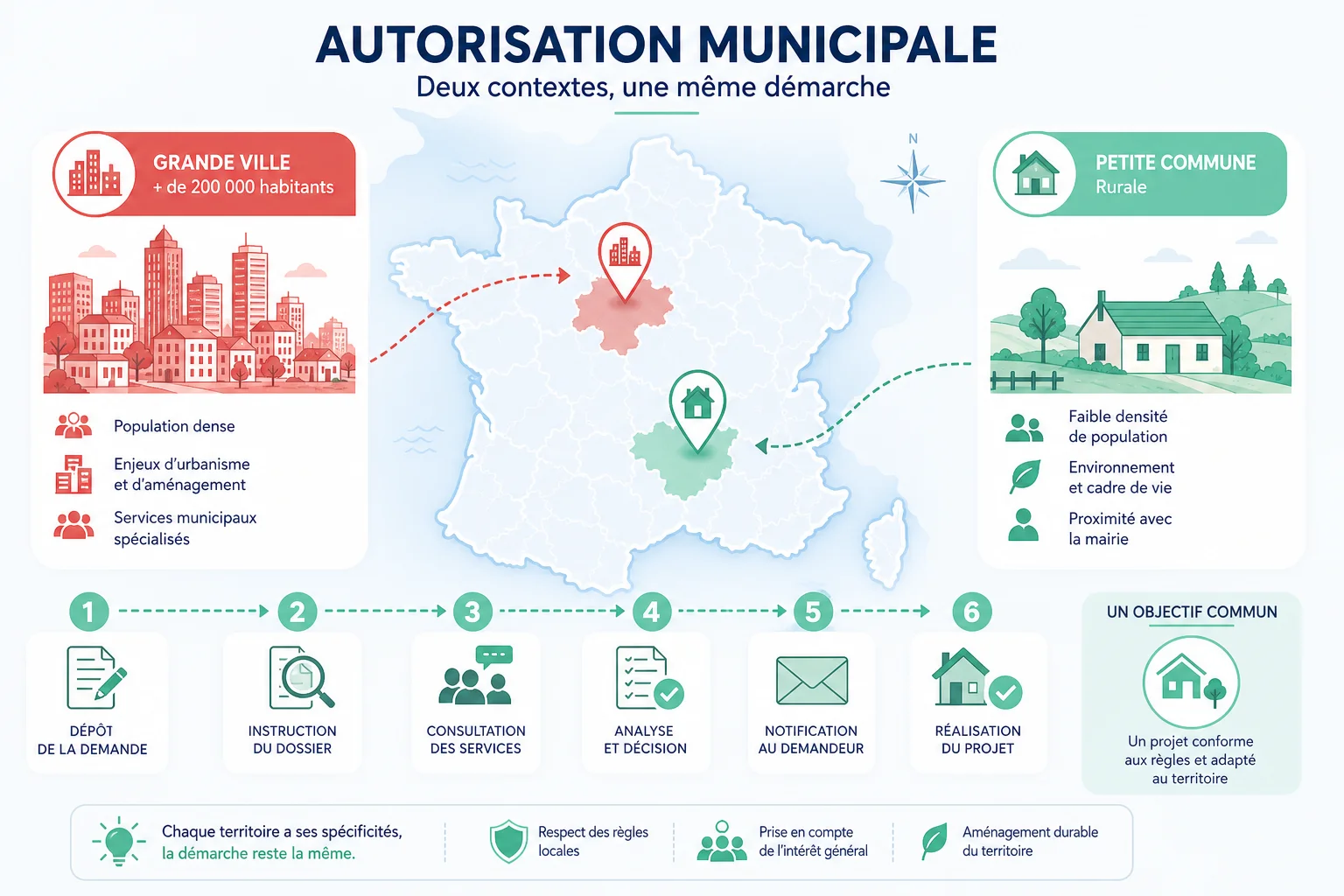 Zones urbaines et rurales : quelles autorisations pour accueillir des clients Autorisations pour recevoir ses clients chez soi selon la taille de la commune